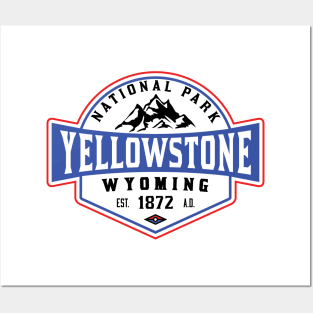 Yellowstone National Park Wyoming Camping Hiking Climbing Posters and Art
